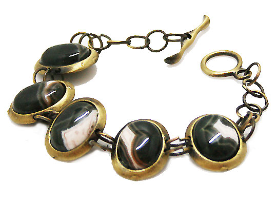 オーシャンジャスパー(Ocean Jasper)/天然石ブレスレット(メタル)