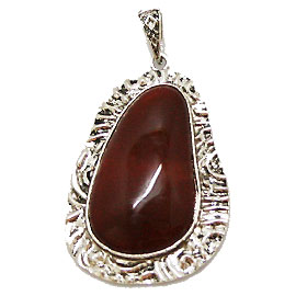カーネリアン(Carnelian)/天然石ペンダントトップ(メタル)