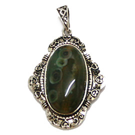 オーシャンジャスパー(Ocean Jasper)/天然石ペンダントトップ(メタル)