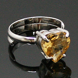シトリン(Citrine)/天然石リング(メタル)