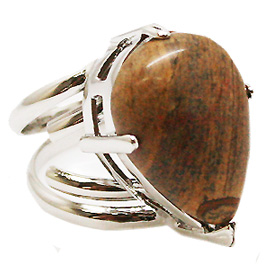 ピクチャージャスパー(Picture Jasper)/天然石リング(メタル)