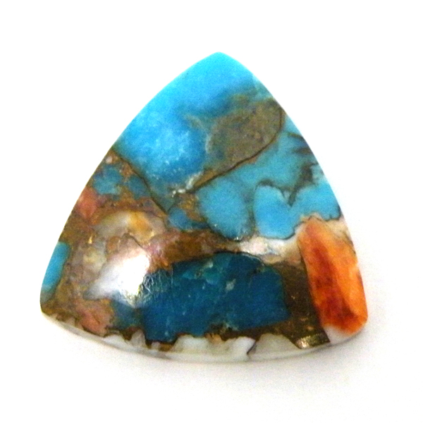 コパオイスターターコイズ(Copper Oyster Turquoise) ラウンドカボション
