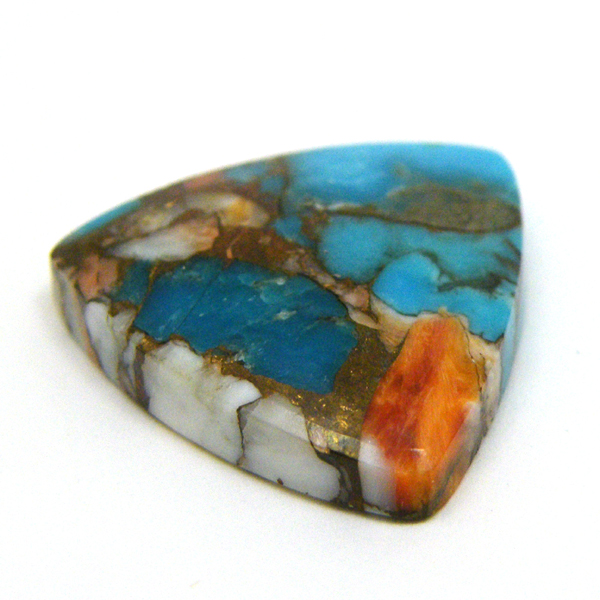 コパオイスターターコイズ(Copper Oyster Turquoise) ラウンドカボション