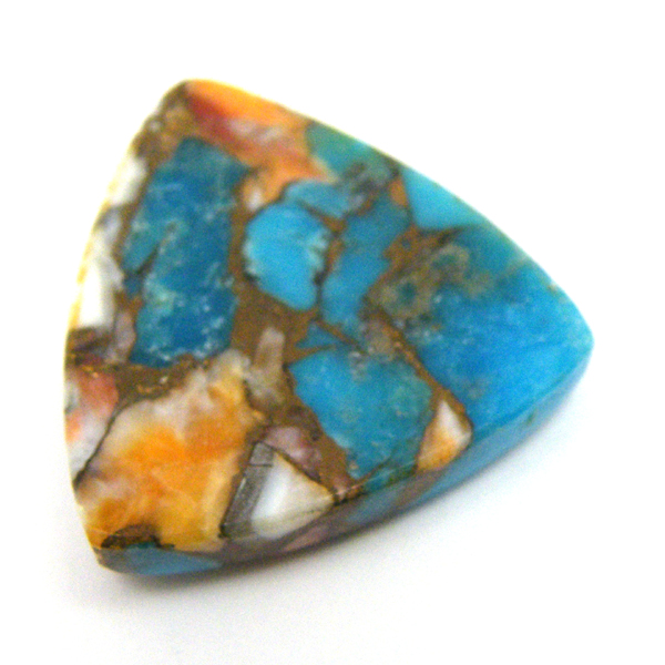 コパオイスターターコイズ(Copper Oyster Turquoise) ラウンドカボション