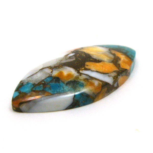 コパオイスターターコイズ(Copper Oyster Turquoise) ラウンドカボション
