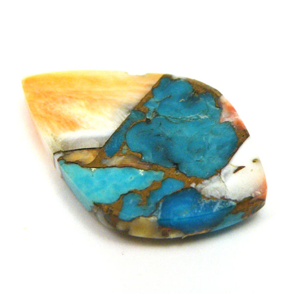 コパオイスターターコイズ(Copper Oyster Turquoise) ラウンドカボション