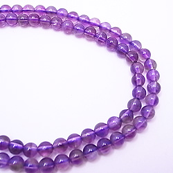 ラベンダーアメジスト(Lavender amethyst)丸玉ビーズ