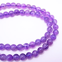 ラベンダーアメジスト(Lavender amethyst)丸玉ビーズ