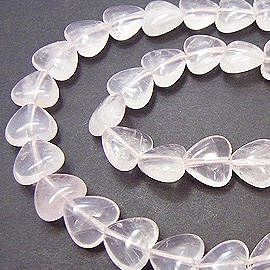 ローズクォーツ(Roze quartz)ハートビーズ