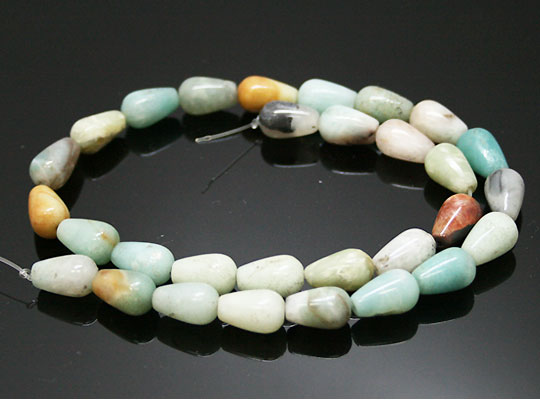 アマゾナイト(Amazonite) ドロップビーズ