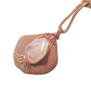 セドナストーン(sedona stone)/ローズクォーツ(rose quartz) ペンダント
