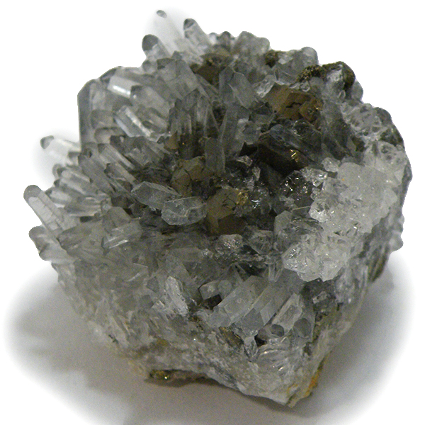 クォーツ水晶(Quartz)・パイライト(Pyrite)原石/クラスター