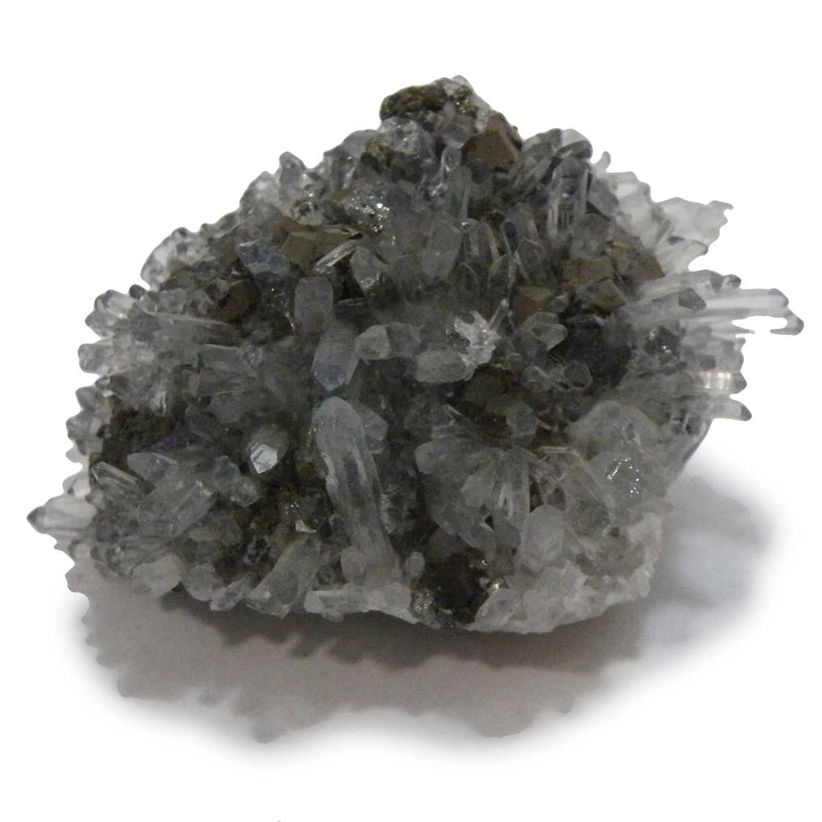 クォーツ水晶(Quartz)・パイライト(Pyrite)クラスター