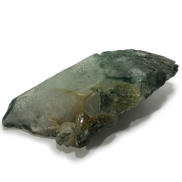クォーツ水晶(Quartz)緑色染め加工原石/クラスター