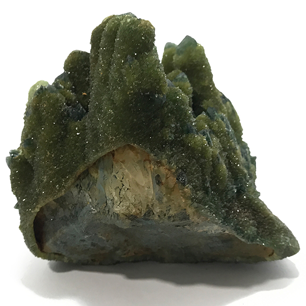クォーツ水晶(Quartz)緑色染め加工原石/クラスター