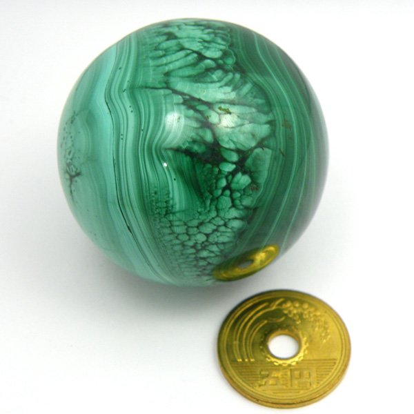 マラカイト(Malachite)丸玉