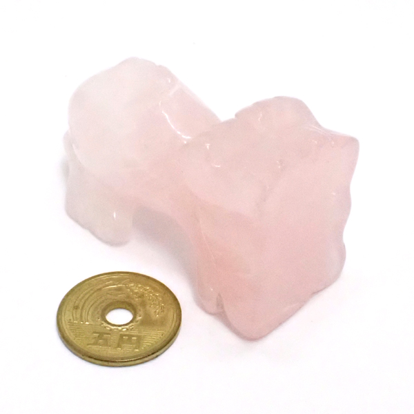 ローズクォーツ(Rose quartz)イルカ・いるか