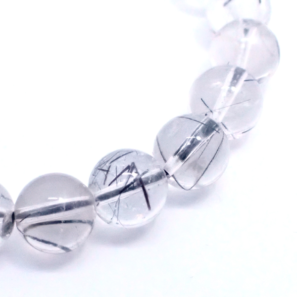 ブラックルチルクォーツ(Black Rutile quartz)天然石ビーズ 販売