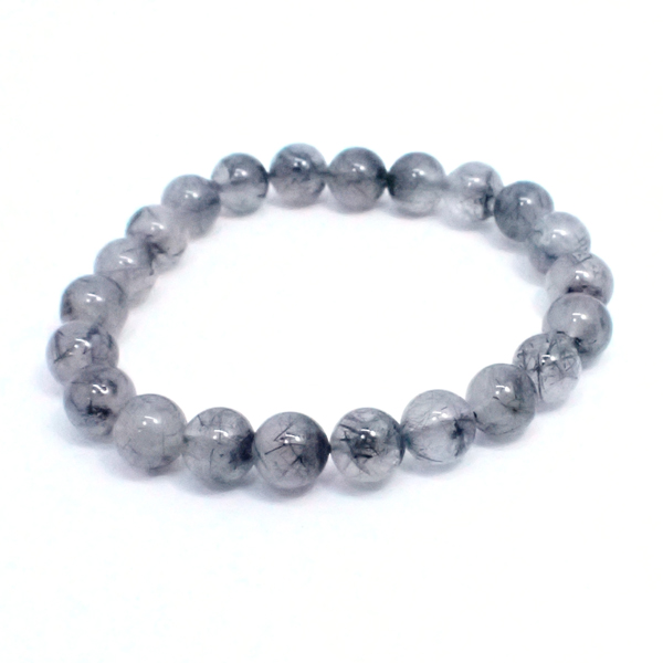 ブラックルチルクォーツ(Black Rutile quartz)天然石ビーズ 販売