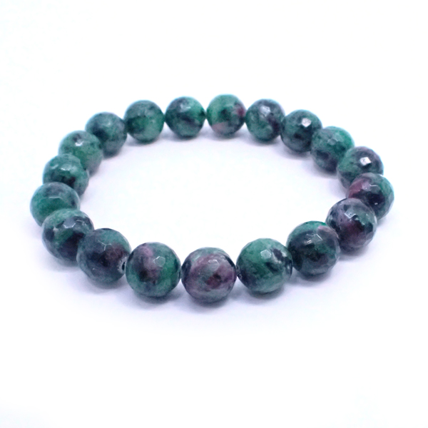 ルビーインゾイサイド(Ruby in zoisite)カット天然石ビーズ 販売