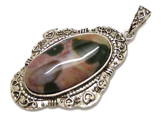 オーシャンジャスパー(Ocean Jasper)/天然石ペンダントトップ(メタル)