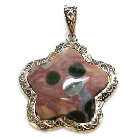オーシャンジャスパー(Ocean Jasper)/天然石ペンダントトップ(メタル)