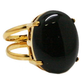 オニキス(Black Onyx)/天然石リング(メタル)
