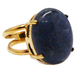 ソーダライト(Sodalite)/天然石リング(メタル)