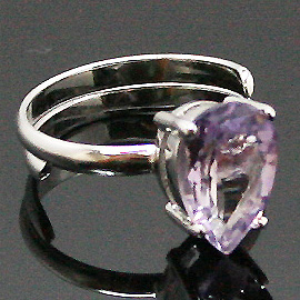 ライトアメジスト(Light Amethyst)/天然石リング(メタル)