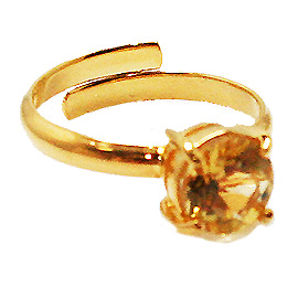 シトリン(Citrine)/天然石リング(メタル)