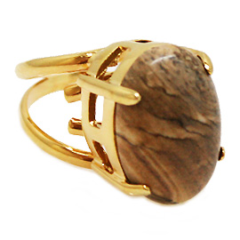 ピクチャージャスパー(Picture Jasper)/天然石リング(メタル)