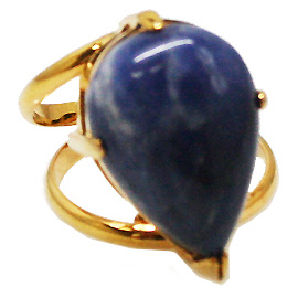 ソーダライト(Sodalite)/天然石リング(メタル)