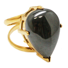 ヘマタイト(Hematite)/天然石リング(メタル)