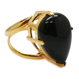 オニキス(Black Onyx)/天然石リング(メタル)