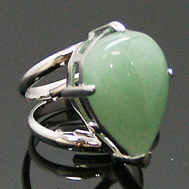 アベンチュリン(Green Aventurine)/天然石リング(メタル)