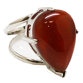 カーネリアン(Carnelian)/天然石リング(メタル)