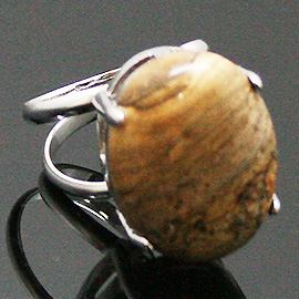 ピクチャージャスパー(Picture Jasper)/天然石リング(メタル)