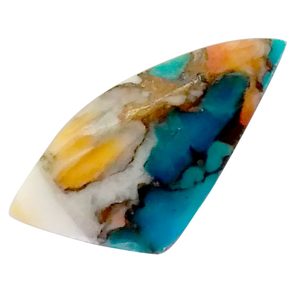 コパオイスターターコイズ(Copper Oyster Turquoise) ラウンドカボション