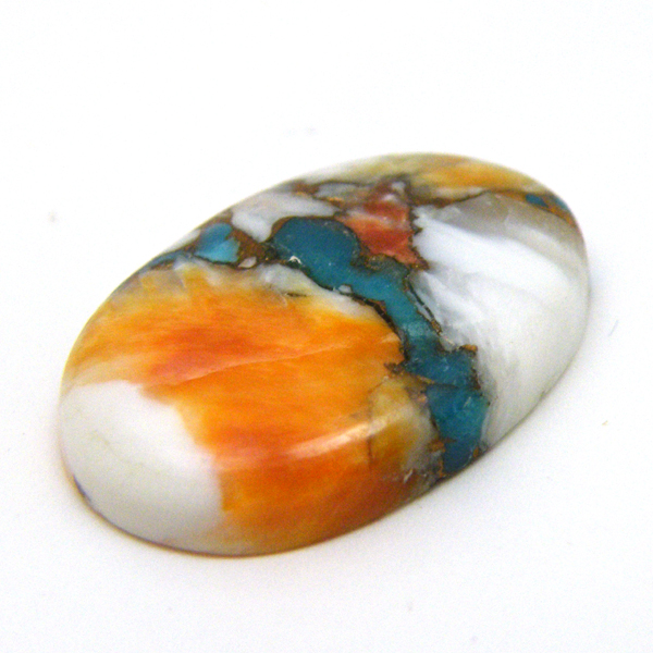 コパオイスターターコイズ(Copper Oyster Turquoise) ラウンドカボション