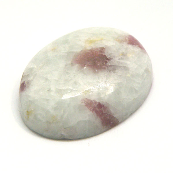 ルベライト トルマリンインクォーツ(Rubellite tourmaline in qurtz) ラウンドカボション