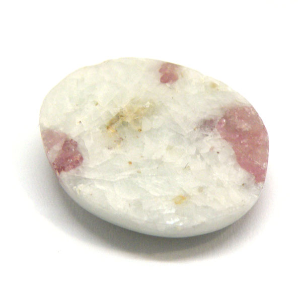 ルベライト トルマリンインクォーツ(Rubellite tourmaline in qurtz) ラウンドカボション