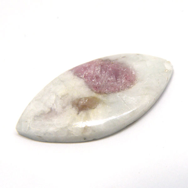 ルベライト トルマリンインクォーツ(Rubellite tourmaline in qurtz) ラウンドカボション
