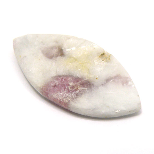 ルベライト トルマリンインクォーツ(Rubellite tourmaline in qurtz) ラウンドカボション