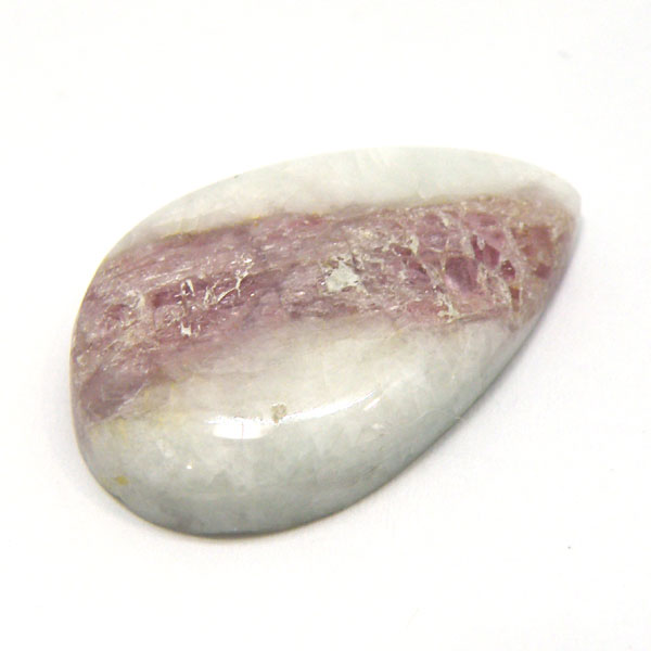 ルベライト トルマリンインクォーツ(Rubellite tourmaline in qurtz) ラウンドカボション