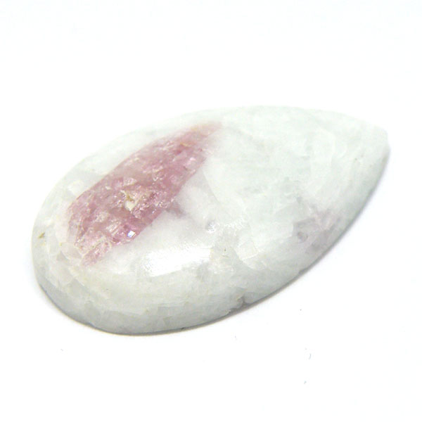 ルベライト トルマリンインクォーツ(Rubellite tourmaline in qurtz) ラウンドカボション
