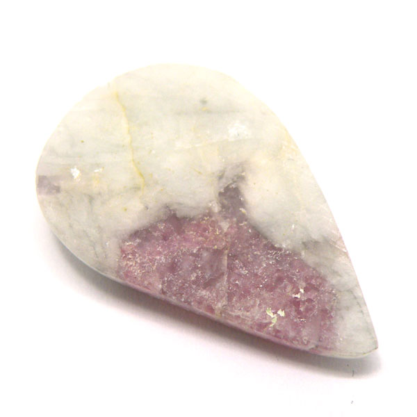 ルベライト トルマリンインクォーツ(Rubellite tourmaline in qurtz) ラウンドカボション