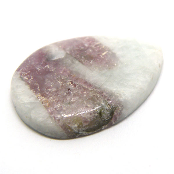 ルベライト トルマリンインクォーツ(Rubellite tourmaline in qurtz) ラウンドカボション