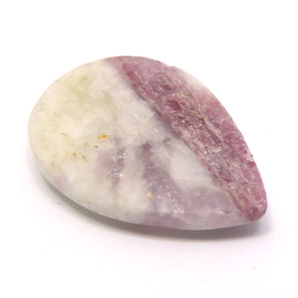 ルベライト トルマリンインクォーツ(Rubellite tourmaline in qurtz) ラウンドカボション