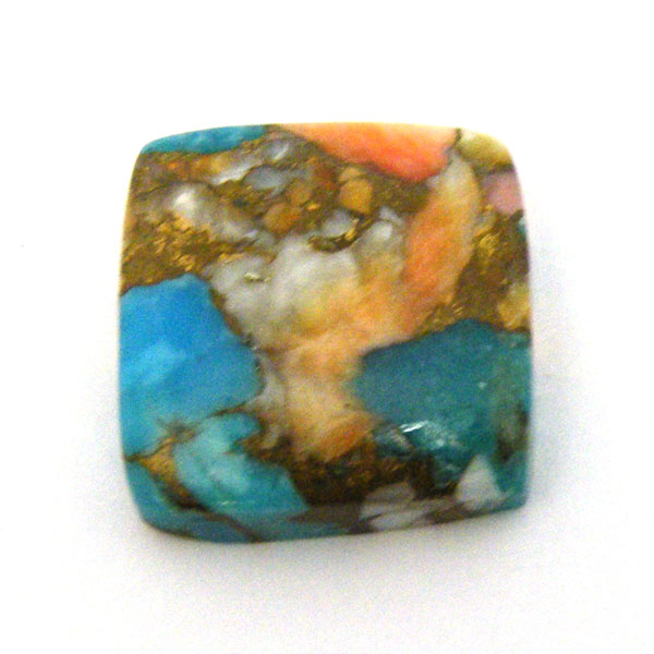 コパオイスターターコイズ(Copper Oyster Turquoise) ラウンドカボション