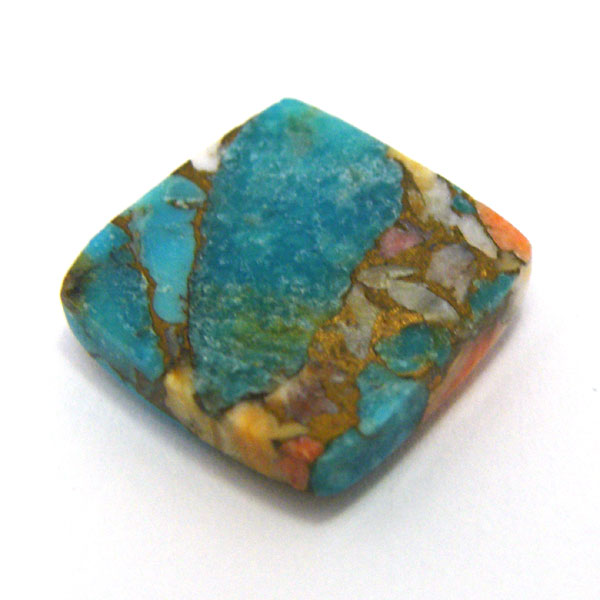 コパオイスターターコイズ(Copper Oyster Turquoise) ラウンドカボション